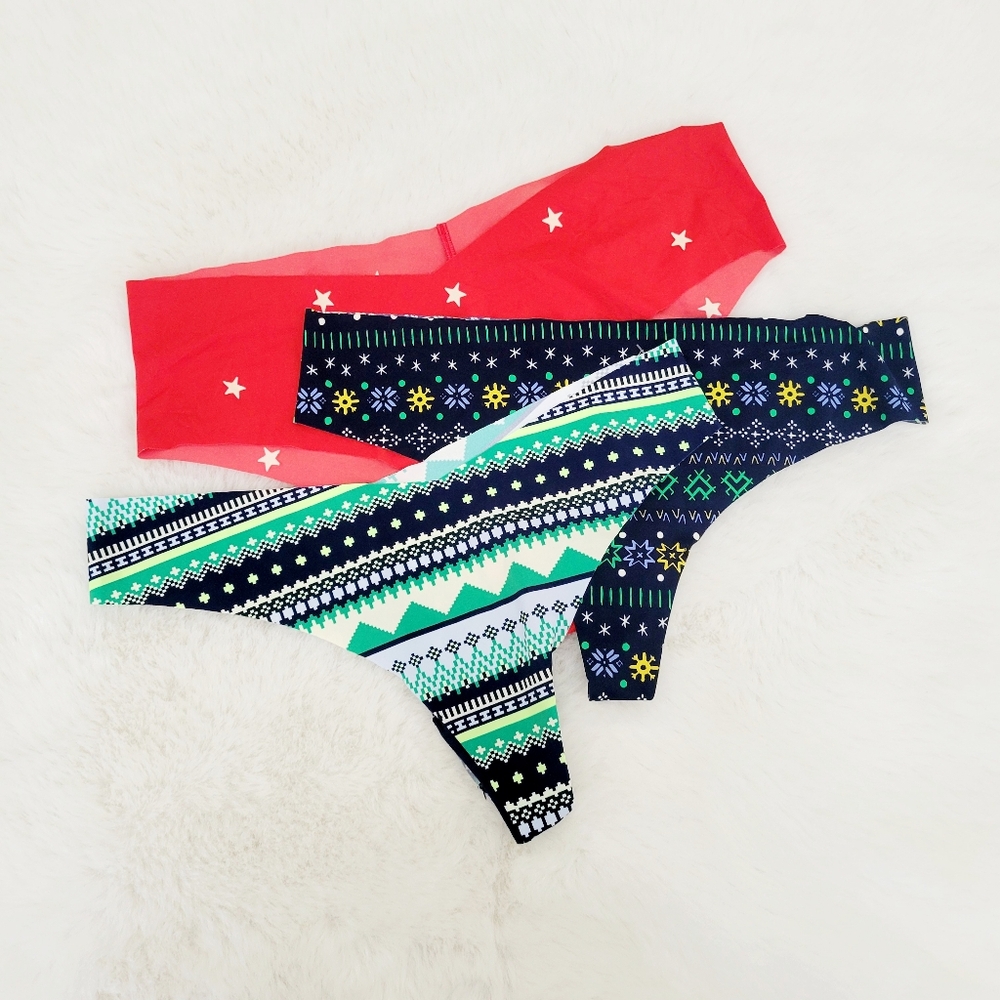 ❤️‍🔥AERIE 3-PACK NO SHOW CHEEKY & TWO THONGS UNDERWEAR SIZE XL